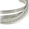 Linpeng-Twisted-Style-Metal-Open-Cuff-Women-Bangle-Bracelet-Silver Linpeng Twisted Style Metal Open Cuff Women Bangle Bracelet, Silver