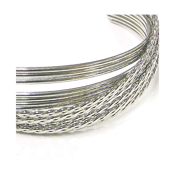 Linpeng-Twisted-Style-Metal-Open-Cuff-Women-Bangle-Bracelet-Silver Linpeng Twisted Style Metal Open Cuff Women Bangle Bracelet, Silver