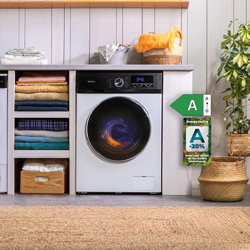 Cecotec Lavadora 12Kg Carga Frontal Bolero DressCode 12500 Inverter. 1400rpm, 16 Programas, Clase A-20%, Bajo Consumo, Motor Inverter Plus, Vapor, Pearl Drum, Delay Start, Drum Clean y Stop&Go - Imagen 4