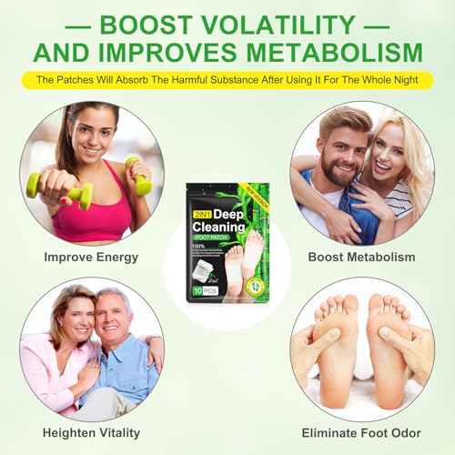 2 in 1 30PCS Foot Pads, Natural Bamboo Vinegar Ginger Powder Foot Pads4