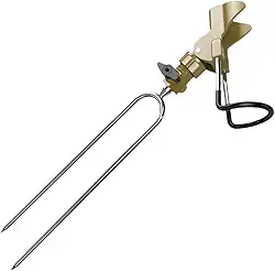 Generic Suporte para vara de pescar para banco, suporte ajustável de 360 graus, portátil, equipamento para vara de pescar para rio e lago