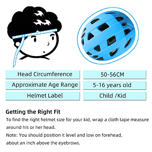 WayEee Casque Vélo Enfant Casque de Roller Casque de Sécurité Réglable pour Enfants de 4 à 12 Ans Casque de Sport pour Scooter Vélo Skateboard Patinage - Image 7