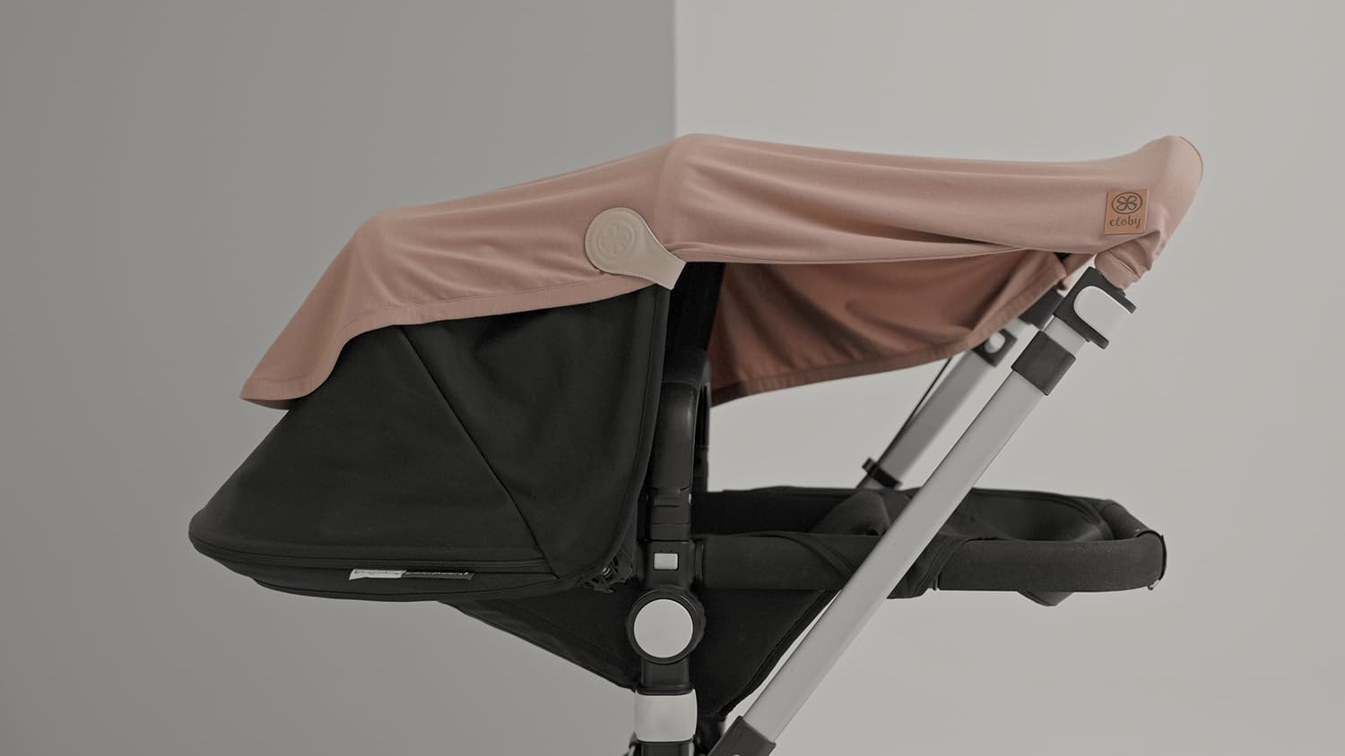 Cloby CBY-UVB-PB multifunktionale Babydecke mit UV-Schutz UPF 50+ Peanut Brown