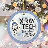 X-Ray Tech Hanging Christmas Ornaments Wooden Christmas Ornaments for Crafts Huge Christmas Ornament