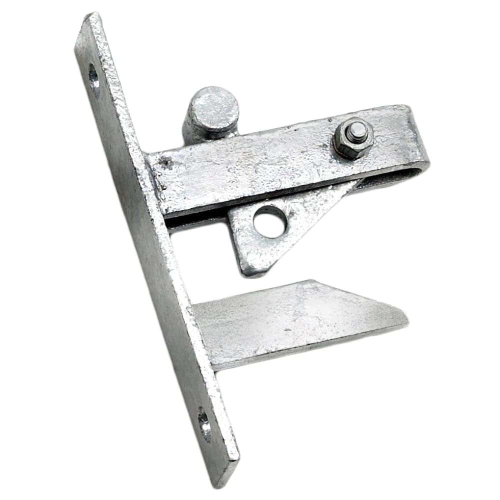 Eliza Tinsley Heavy Duty Self Locking Field Gate Catch Replacement Latch Galvanised Lockable 180mm (h) x 114mm (d) (7" x 4.5") (1)