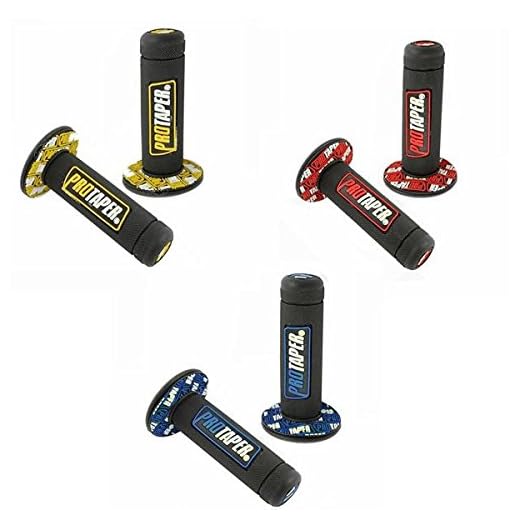 JenNiFer Motorcykel Dirt Pit Bike 7/8 tum styre, gummibroms, handgrepp – röd