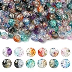 8MM Crackle Glass Beads_200 pcs