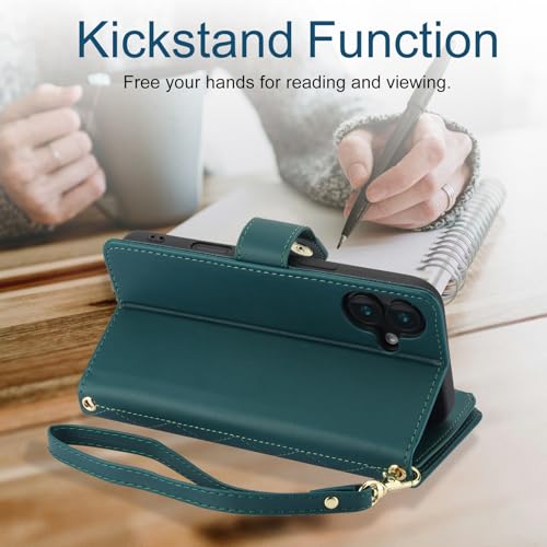 Accessoires iPhone 16 Plus coque portefeuille rabat et verre trempé i16+ - 5