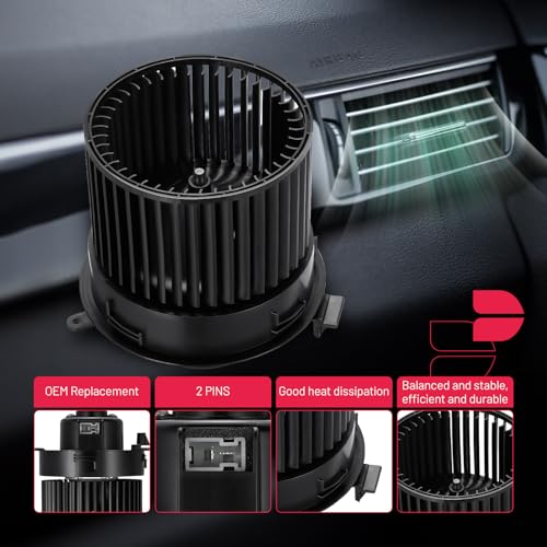 Image of BDFHYK AC Heater Blower Motor Fan 75103 Compatible with Nissan 2013-2023 Leaf, 2018-2019 Sentra,HVAC Blower Motor Assembly Replacement for PM4474 272263NF0A 272264SG1B
