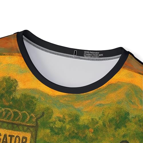 CoastWare™ Escape Alligator Alcatraz Jersey – Black Sleeves Version, Unisex Sports Shirt for Satire Fans &#038; Casual Athletes