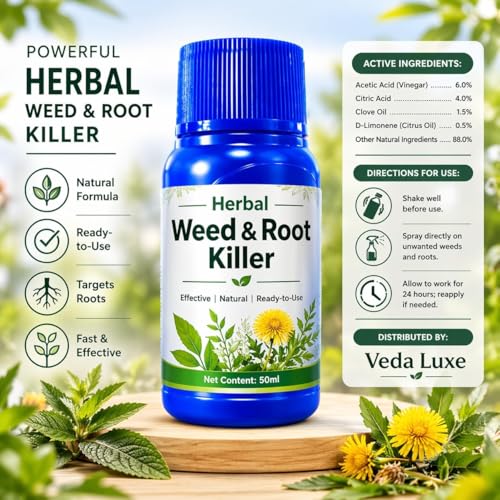 Image of Weed and Root 100ml Ready to Use - Fast Acting Deep Penetrating Weed Remover - Kills Weeds from Root for Garden, Lawn, Driveway, Pathways (1)