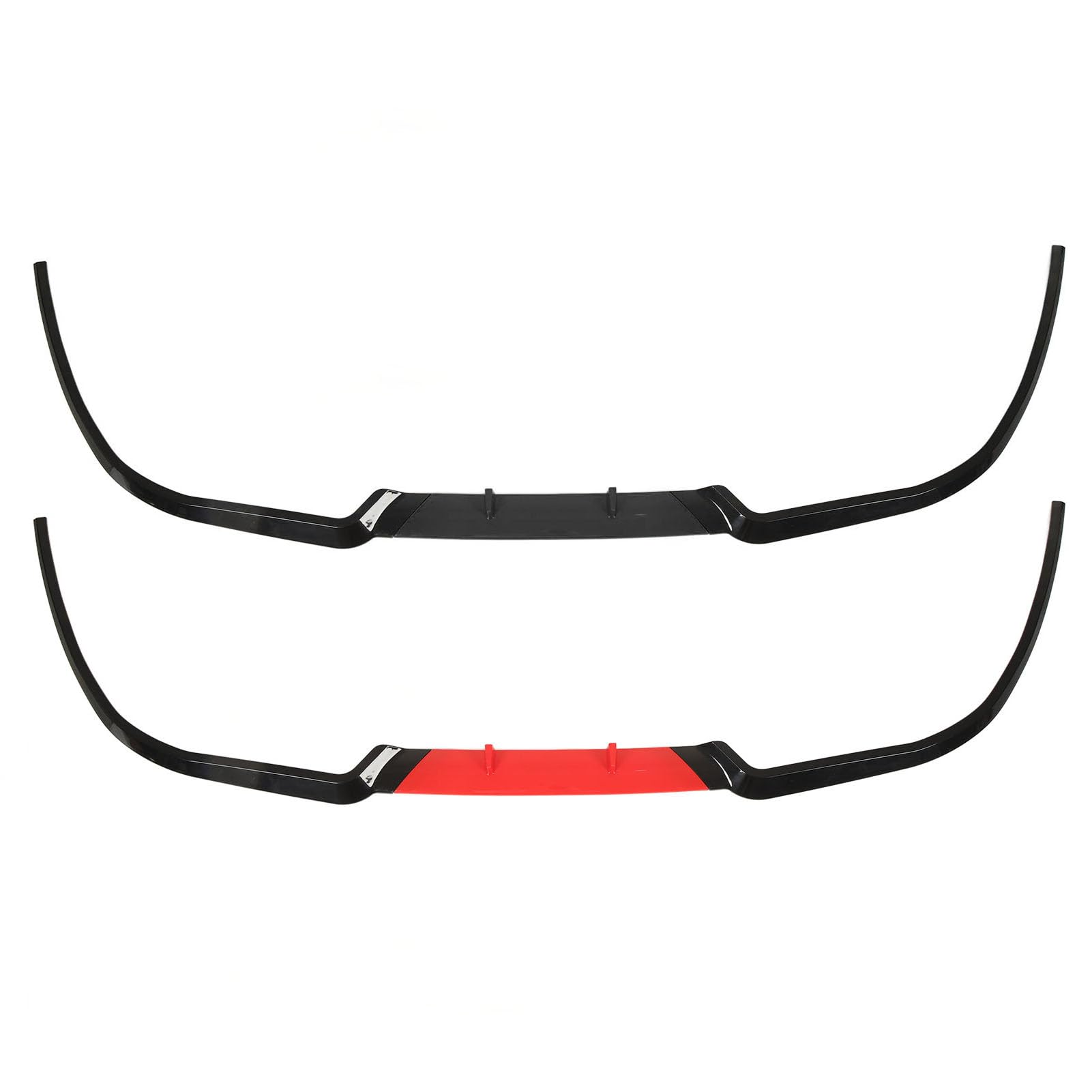 Separador De Labios De Parachoques Delantero De 114 Cm, Alerón De Labios Delantero, Deflector De Labios Delantero, Accesorios Exteriores De Coche, Reemplazo Resistente A Impactos Para Seat Leon(negro)