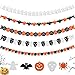 Produktbild Dusor Happy Halloween Deko Set, Halloween Party 5 Stück Halloween Deko Aussen Halloween Spinne, Halloween Kürbis, Fledermaus, Geist und Skelett Halloween Accessoires, Halloween Dekoration Banner