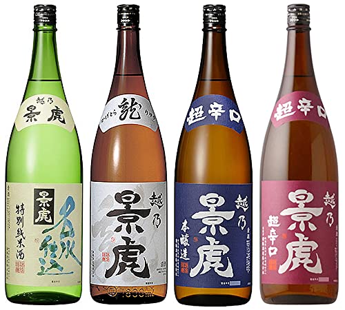 日本酒 諸橋酒造 越乃景虎 飲み比べ4本セット 1800ml [ 新潟県/諸橋酒造 ]のサムネイル