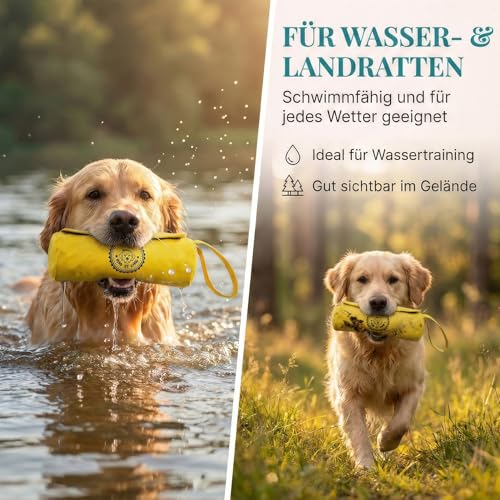 HUND IST KÖNIG Futterdummy für Hunde - Apportierbeutel für Hunde/Futterbeutel Hundetraining klein - Für alle Hunderassen - Perfekt für Dummy Hundetraining + Trainings-eBook, Futterbeutel-Hund