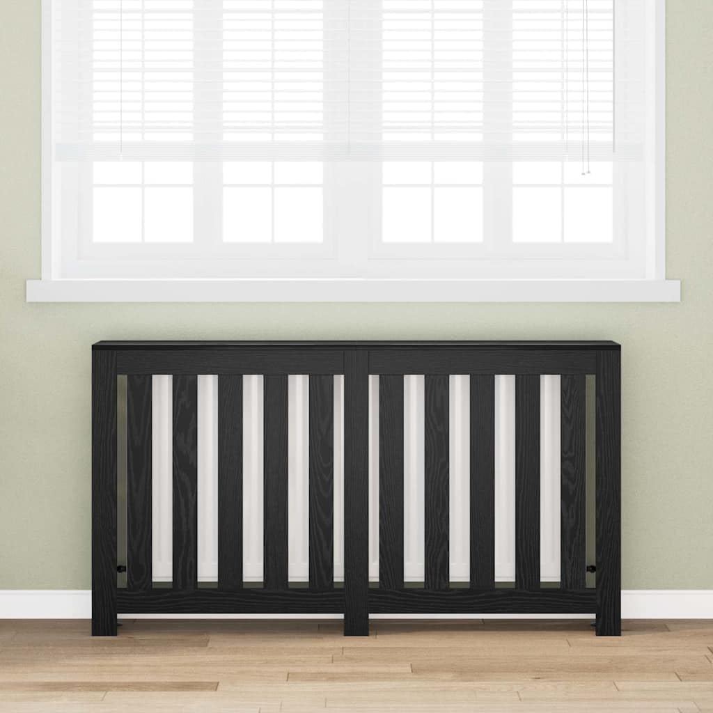 Cache Radiateur, Couvre Chauffage Couverture Radiateur Cache-Radiateur Chêne noir 149 x 20 x 82 cm