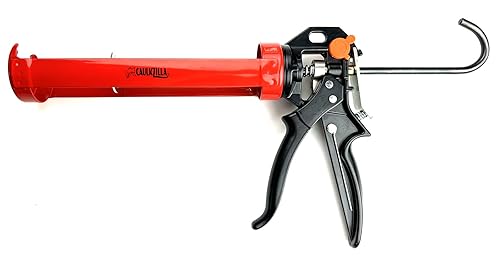 CaulkZilla Heavy Duty,Pistola de calafateo de marco giratorio,Capacidad de cartucho de 1/10 galón,CZ500