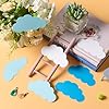 Amazon.com: MixTeach 120 Pieces Cloud Cutouts White and Blue Paper ...