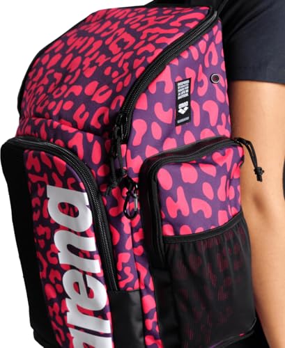 Image of ARENA Spiky III Backpack 45 Swimming Athlete Sports Gym Rucksack Large Training Gear Equipment Swim Bag for Men and Women, 45 Liters, Violet /Geranium