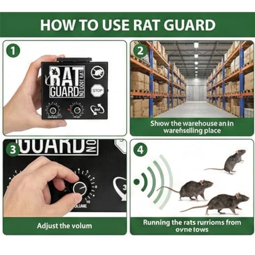 Image of Industrial Ultrasonic Rat Repellent Machine for Factory & Warehouse | 2500 Sq Ft Coverage | Heavy Duty Rodent Control Device | Made in India (1, 2500SQ)