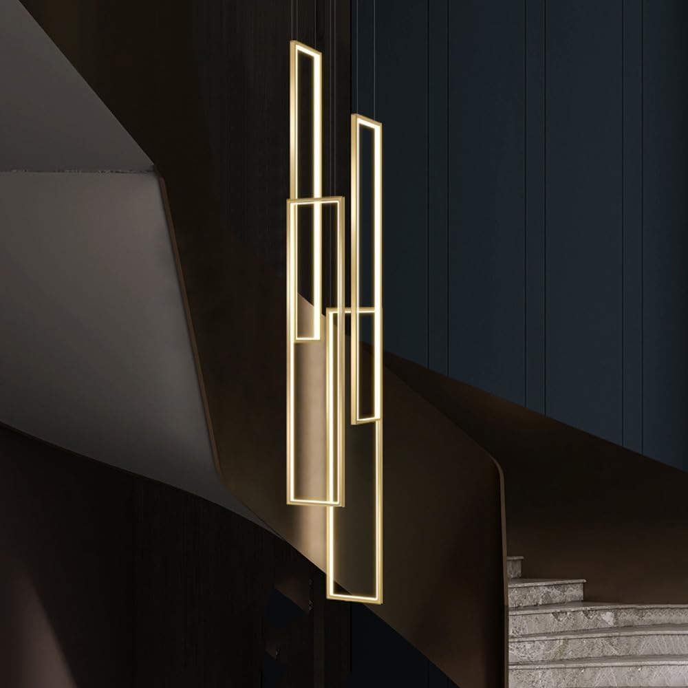 Lustre linéaire moderne LED 168W pour grand hall à plafond haut