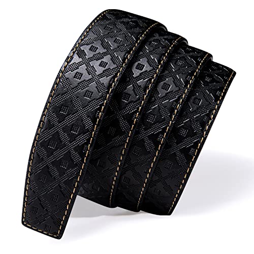 Image of Barry.Wang Mens 2 Pack Ratchet Belts Leather Adjustable 1 3 /8 inch Gift Box