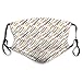 Produktbild Dust Face Mask Maske,Diagonal Simple Lines with Round Edges Abstract Geometrical Retro Style,Dust Face Mask for Cycling Camping Travel,Kid Size:S