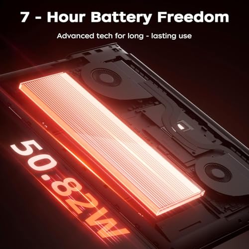 Image of 2026 AMD Gaming Laptop with AMD Ryzen 7 7735HS Processor (8C /16T, Up to 4.75GHz) 16 Inch FHD Screen Laptop Compute 16GB RAM 512GB ROM Windows 11 Laptop, HDMI, WiFi-6, Type-C, Webcam, Backlit Keyboard