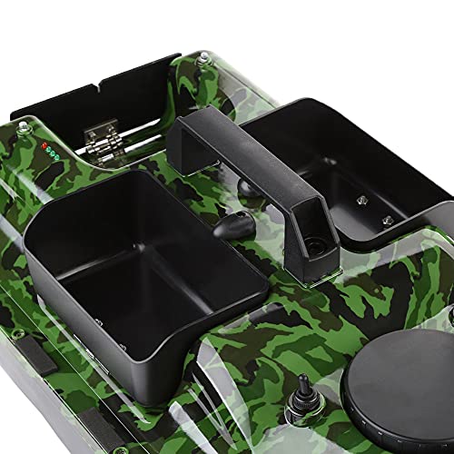 Esca da pesca wireless GPS con 3 tramogge, ecoscandaglio GPS LCD e sensore sonar per pesca alla carpa, motoscafo RC barca per una migliore esperienza di pesca