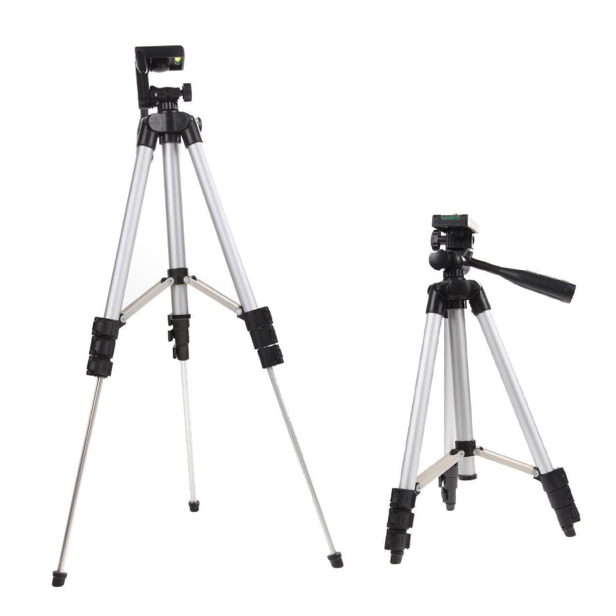 Cavalletto per Fotocamera e Smartphone Argento 4 Giunti
