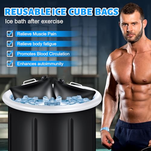 Set 2 bolsas para baño de hielo recargables 6 litros miniatura 2