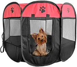 Cercado Dobrável Para Pets Cães Gatos Ideal Para Viagens