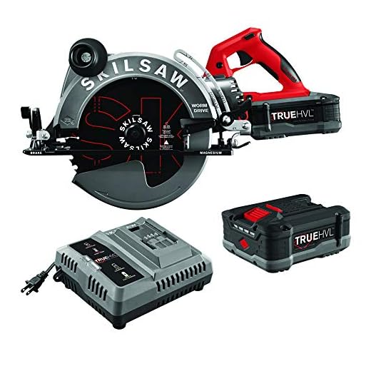 SKIL 10-1/4'' TRUEHVL Cordless Worm Drive Skilsaw Circular Saw Kit with 2 Batteries - SPTH70M-21