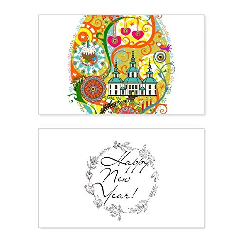 Tarjeta de bendición de año nuevo con diseño artístico de cultura callejera
