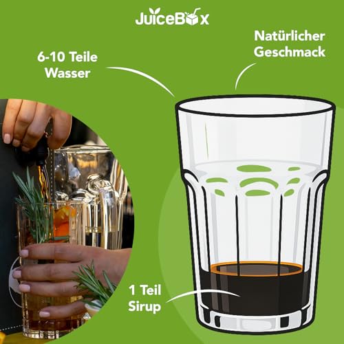JuiceBox Sirup Original Fruchtige Himbeere – Getränkesirup zum Mischen mit Wasser – 2 L ergibt 22 L fruchtiges Getränk… – Ansicht 4