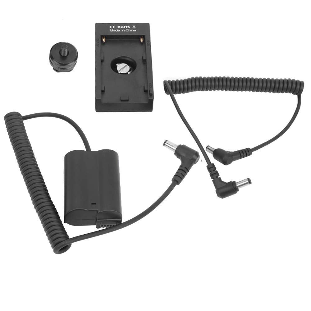 Zestaw Atrap Baterii do Pełnego Dekodowania do Aparatów Z7 Z6 D850 D810 D750 z Adapterem Baterii F970 Ciągłe Zasilanie Mocowanie Gorącej Stopki Śruba 1/4 Cala Wiele zabezpieczeń