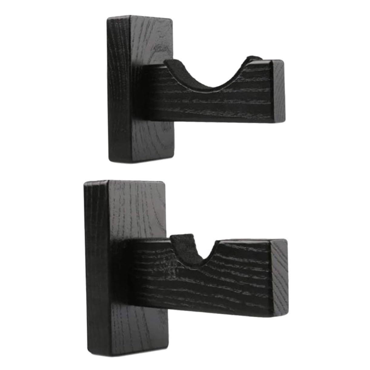 KOMBIUDA Baseball Bat Wooden Display Stand Baseball Bat Organizer Wall-mounted Rack