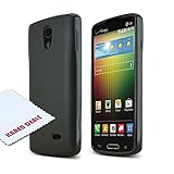 Black LG Lucid 3 TPU Gel Case Cover [Anti Slip] Supports Premium High Definition Anti-Scratch Screen Protector; Best Design with; Coolest Soft Silicone Rubber Case Cover for Lucid 3 (Release Date) Supports LG 3 Devices From Verizon, AT&T, Sprint, and T-Mobile