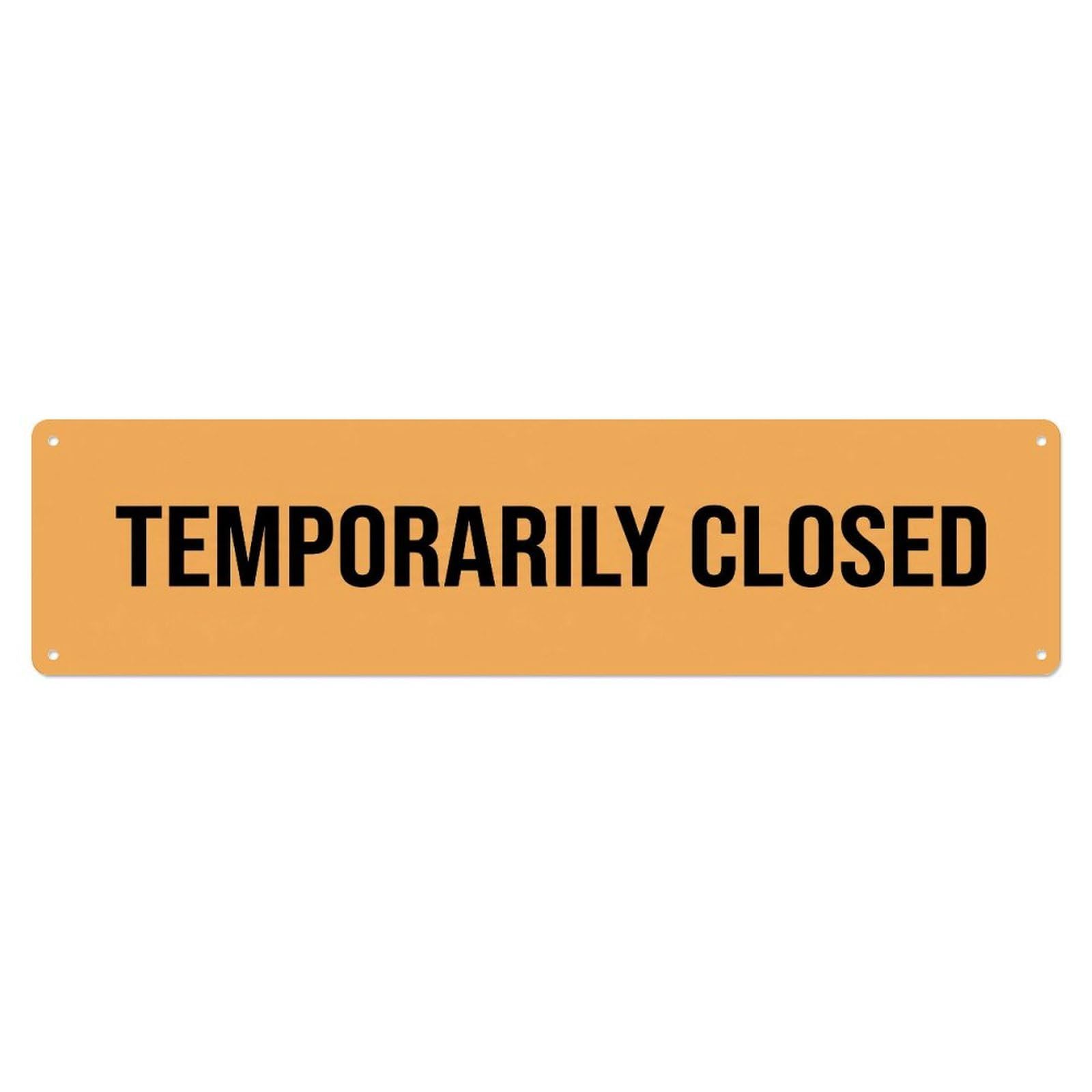 Metal Tin Sign Temporarily Closed Reopen Soon