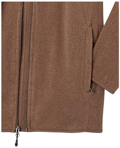 Amazon Essentials Herren Fleecejacke mit durchgehendem Reißverschluss (in Big und Tall erhältlich), Braunheide, XL