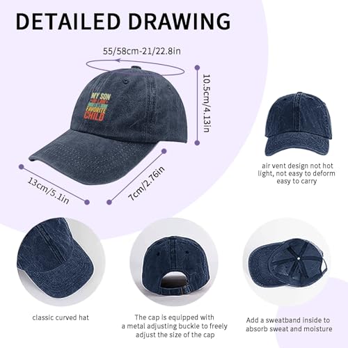 My Son-in-Law is My Favorite Child Hat Women Funny Baseball Hat Funny Birthday Gifts3