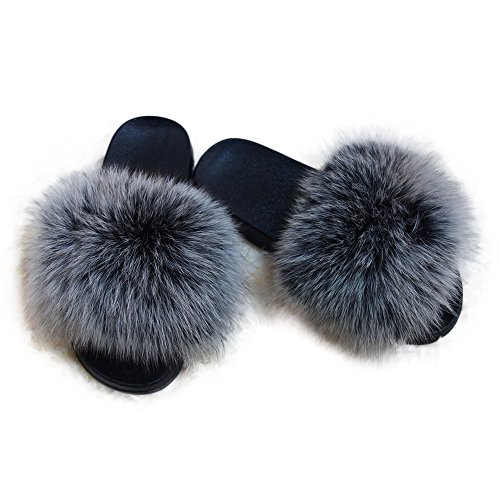 Manka vesa women real fox fur feather vegan leather ope…