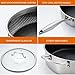 DELARLO Frying Pan,12 inch Tri-Ply Stainless Steel Skillet,6 Quart Saute Pan with lid, Compatible with All Cooktops,Oven Up to 660℉,Chicken Fryer,Dishwasher-Friendly