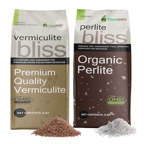 Perlita y Vermiculita orgánica para plantas 8 Qt x2