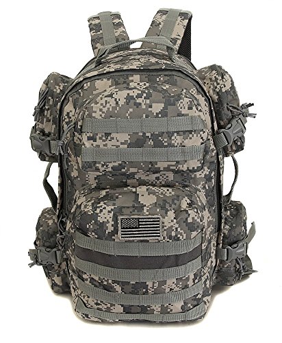 Npusa Men's Large Expandable Tactical Molle Hydration Readybackpack Daypack Bag - Acu Digital Camo #TOP2
