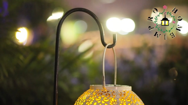 Outdoor Solar Lantern - Big Metal Waterproof Hanging Garden Light With LED, Perfect For Patio, Yard & Gifts