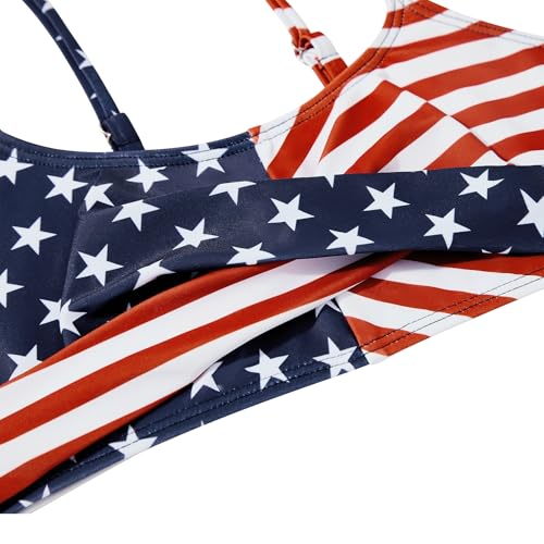 Image of Zando Girls Swimsuit Two Piece - Adjustable Strap Bathing Suit Solid Color Bikini Sets for Teens Girl Beach Swimwear