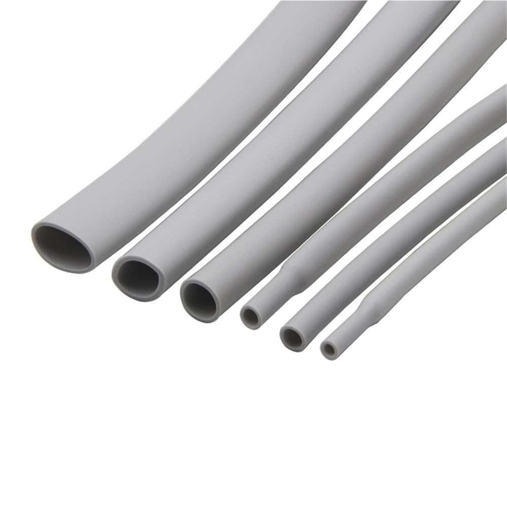 Tubos termorretráctiles, Tubo termorretráctil de Silicona Gris, Varios tamaños, Protector Alambre for Bricolaje, Funda for Cable(12mm*5Meter)