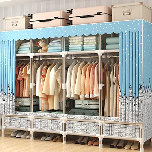 Armoire en toile pour studio étudiant et chambre d'amis dressing portable - 2