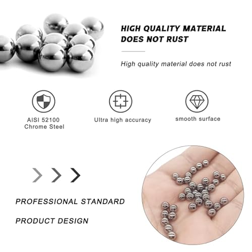 Eisen Vollkugel massiv Stahlkugel (200 Stück Ø 7mm)